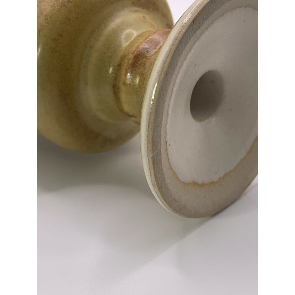 2 VTG Otagiri Tall Irish Coffee Mugs Footed with Blue/Purple Irises Stoneware - Picture 10 of 10